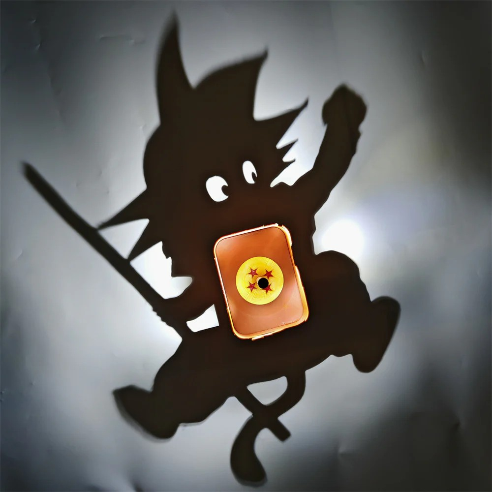 Son Goku Shadow Projection Lamp – Dragon Ball Anime Wall