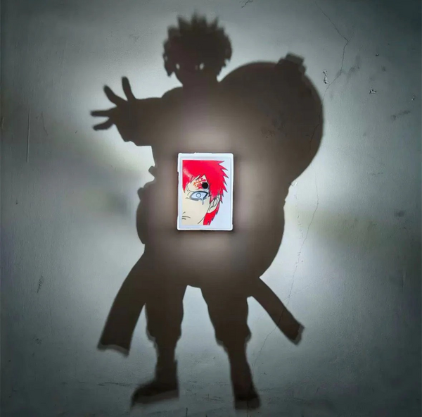 Gaara Inspired Shadow Lamp – Turn Your Room Into a Ninja Scene ⏳